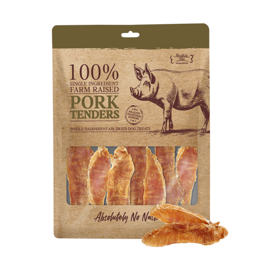 Absolute Bites Single Ingredient Air Dried Treats for Dogs - Pork Tenderloin (90g)