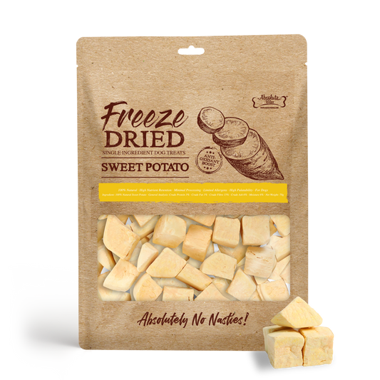 Absolute Bites Single Ingredient Freeze Dried Dog Treats - Sweet Potato (70g)