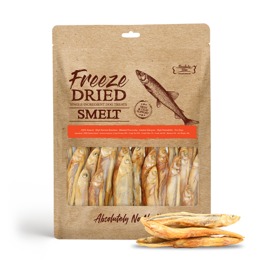 Absolute Bites Single Ingredient Freeze Dried Dog Treats - Smelt (40g)