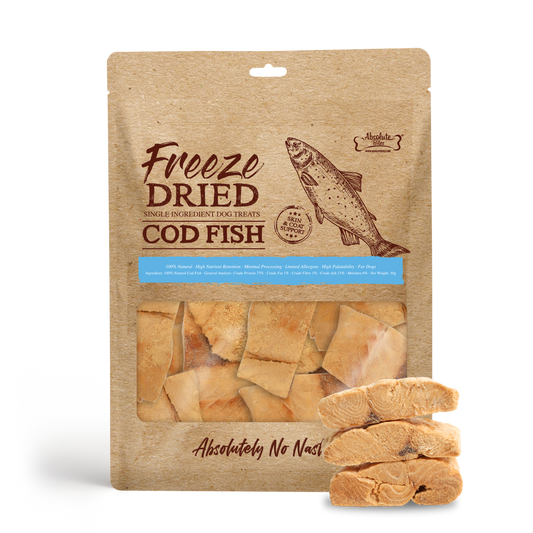 Absolute Bites Single Ingredient Freeze Dried Dogs Treats - Cod Fish (30g)