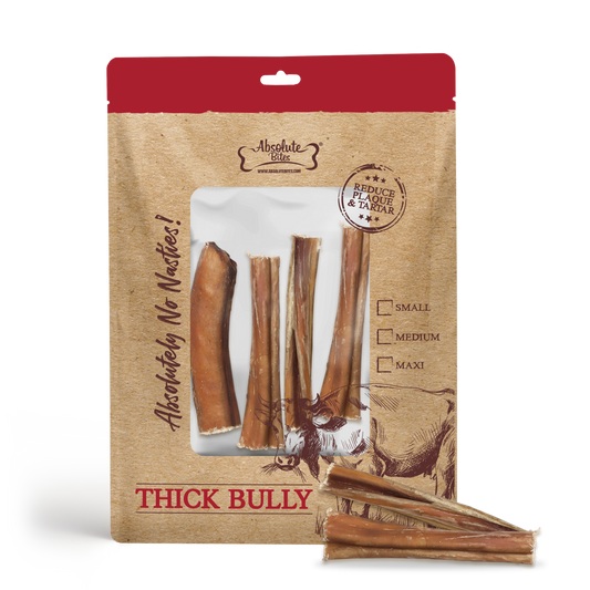 Absolute Bites Single Ingredient Dog Chew - Thick Bully Stick (Small) | 4pcs