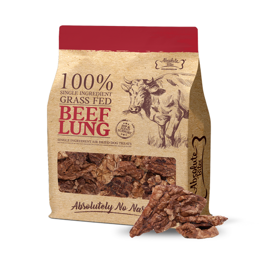Absolute Bites Single Ingredient Air Dried Treats For Dogs - Beef Lung (130g)