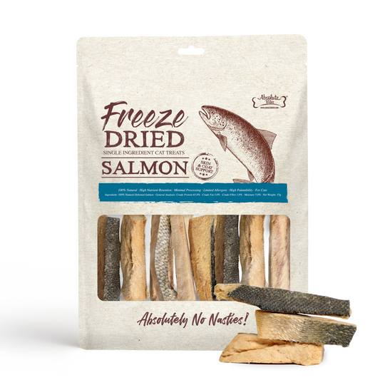 Absolute Bites Single Ingredient Freeze Dried Cat Treats - Salmon (55g)