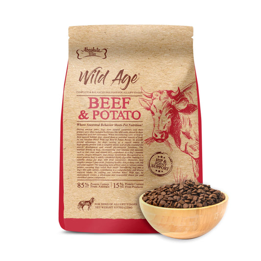 Absolute Bites Wild Age Dry Dog Food - Beef & Potato (22lbs)