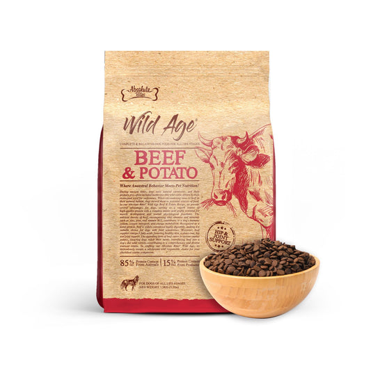 Absolute Bites Wild Age Dry Dog Food - Beef & Potato (3.3lbs)