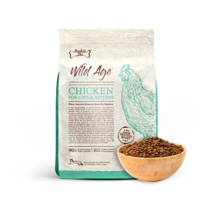 Absolute Bites Wild Age Dry Cat Food - Chicken