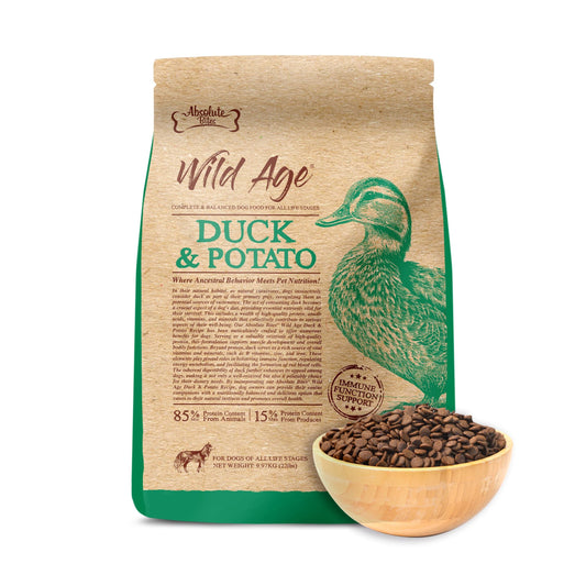 Absolute Bites Wild Age Dry Dog Food - Duck & Potato (22lbs)