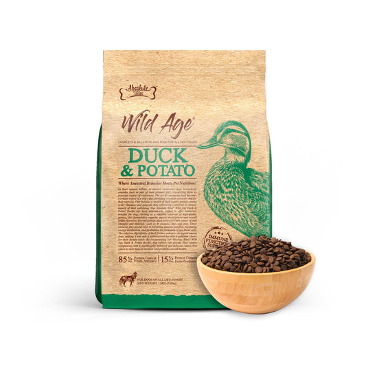 Absolute Bites Wild Age Dry Dog Food - Duck & Potato (3.3lbs)