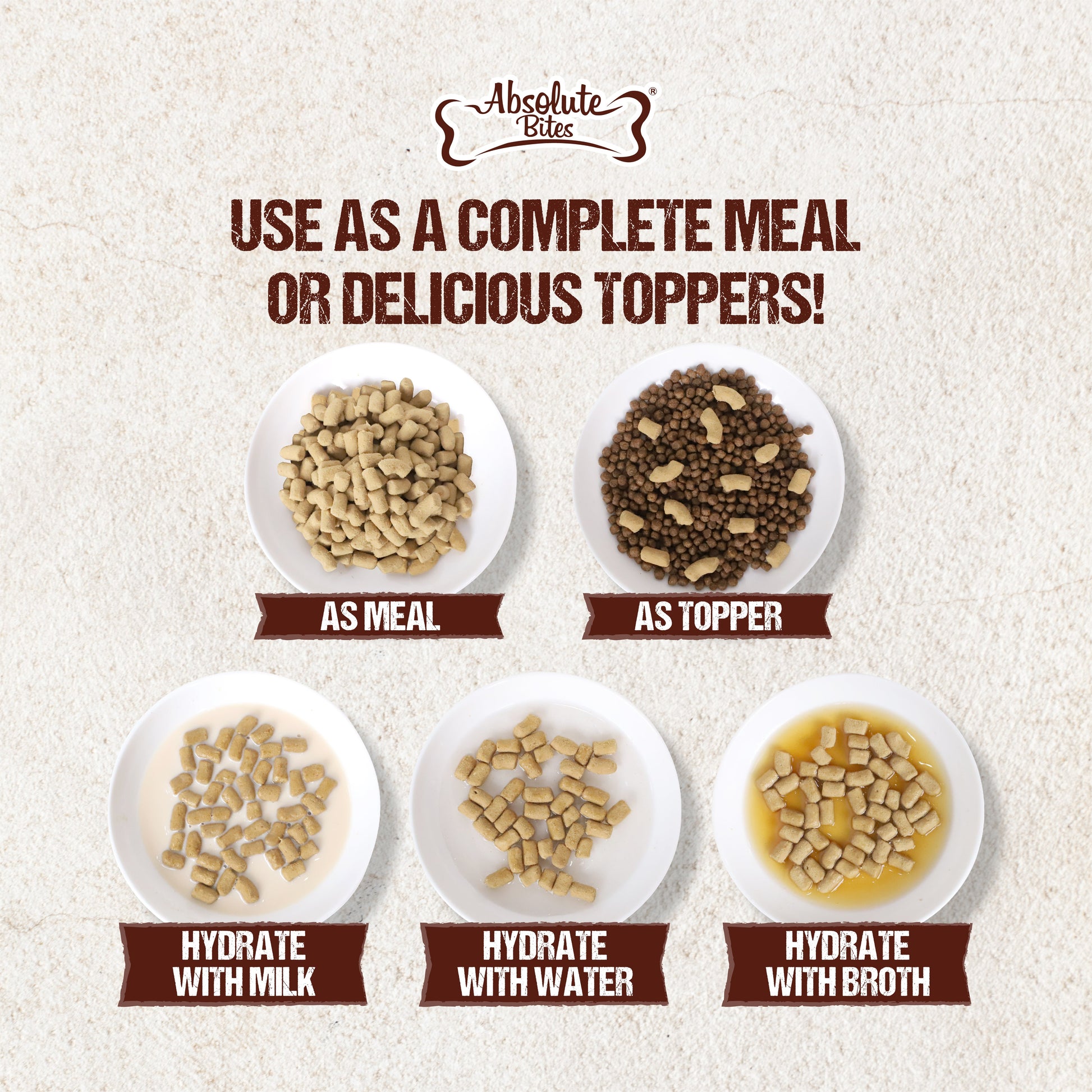 Absolute Bites Freeze-Dried Raw Rabbit Treats for Cats & Dogs, high-protein snacks made with premium raw rabbit.