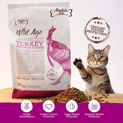 Absolute Bites Wild Age Dry Cat Food | Turkey