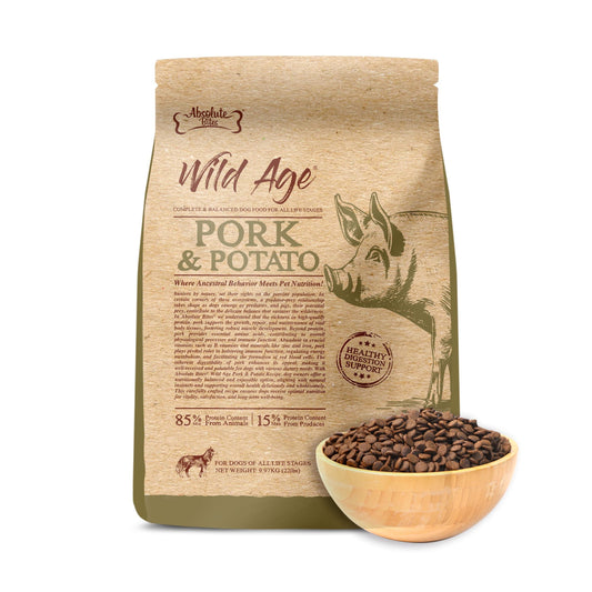 Absolute Bites Wild Age Dry Dog Food - Pork & Potato (22lbs)
