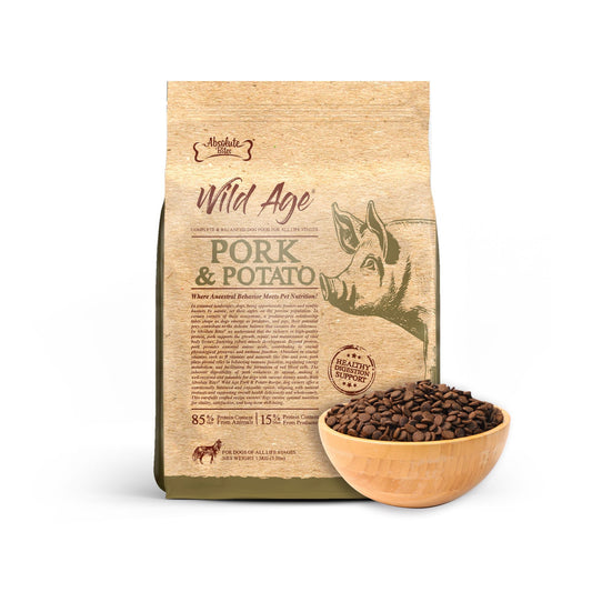 Absolute Bites Wild Age Dry Dog Food - Pork & Potato (3.3lbs)
