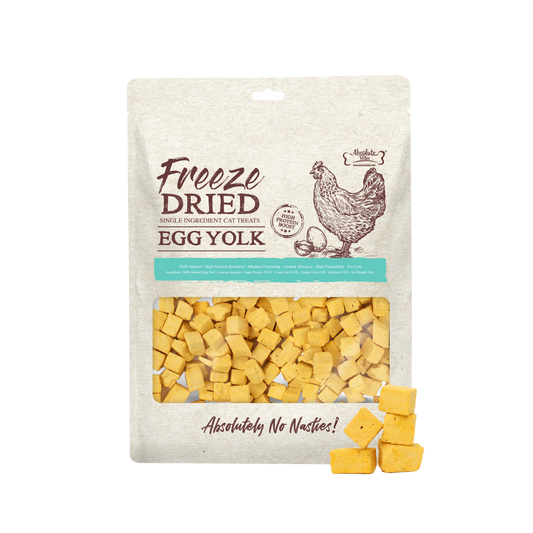 Absolute Bites Single Ingredient Freeze Dried Cat Treats - Egg Yolk (60g)
