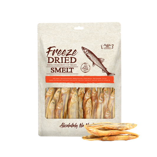Absolute Bites Single Ingredient Freeze Dried Cat Treats - Smelt (40g)