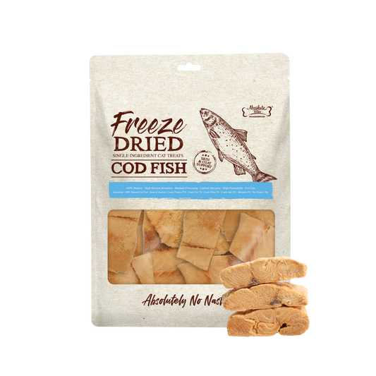 Absolute Bites Single Ingredient Freeze Dried Cat Treats - Cod Fish (30g)