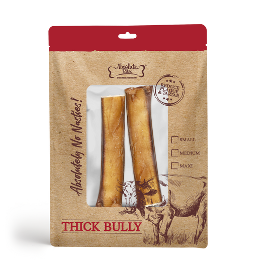 Absolute Bites Single Ingredient Dog Chew - Thick Bully Stick (Maxi) | 2pcs