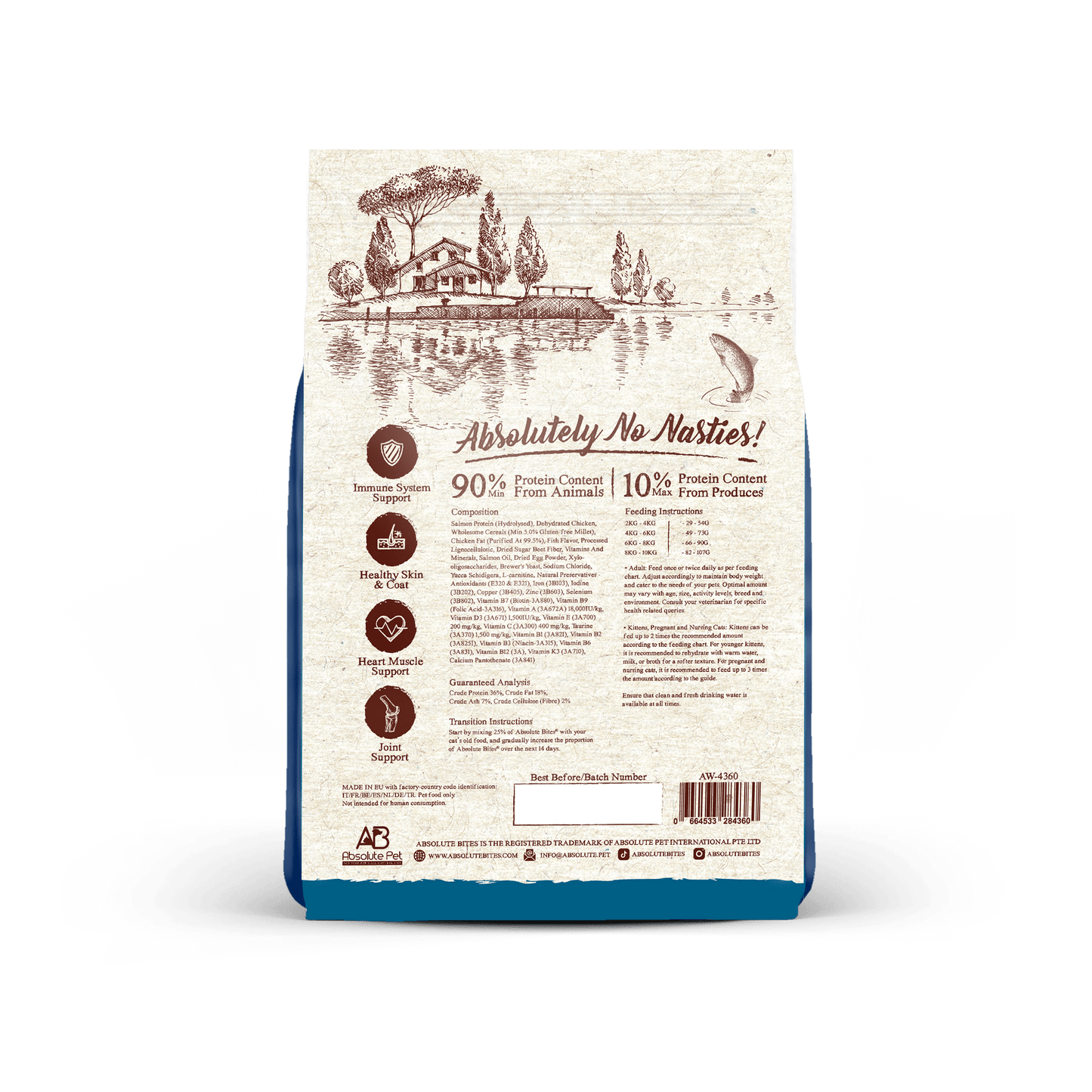 Absolute Bites Wild Age Dry Cat Food - Salmon (3.3lbs)