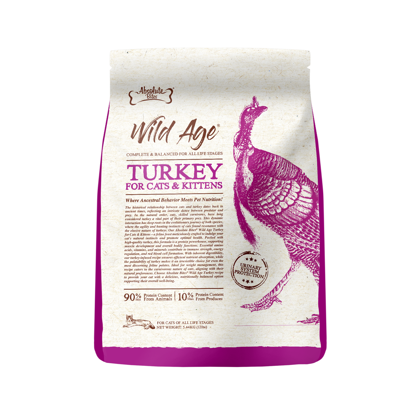 Absolute Bites Wild Age Dry Cat Food | Turkey