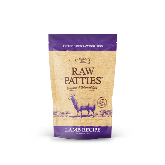 Absolute Bites Freeze Dried Raw Patties Dog Food - Lamb Recipe