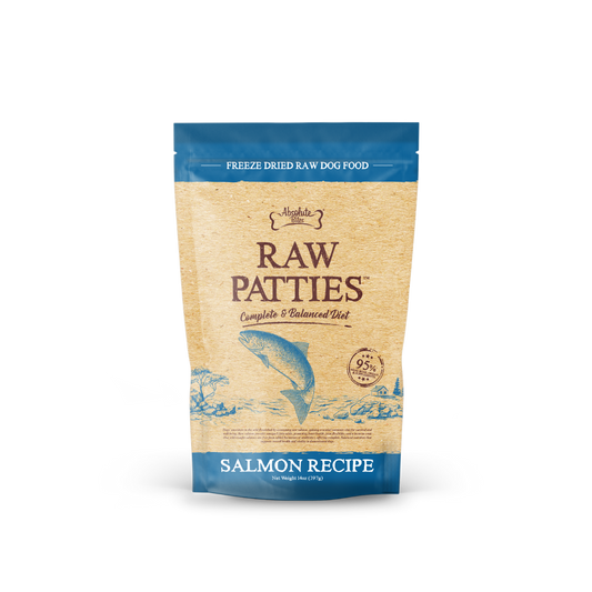 Absolute Bites Freeze Dried Raw Patties Dog Food - Salmon Recipe