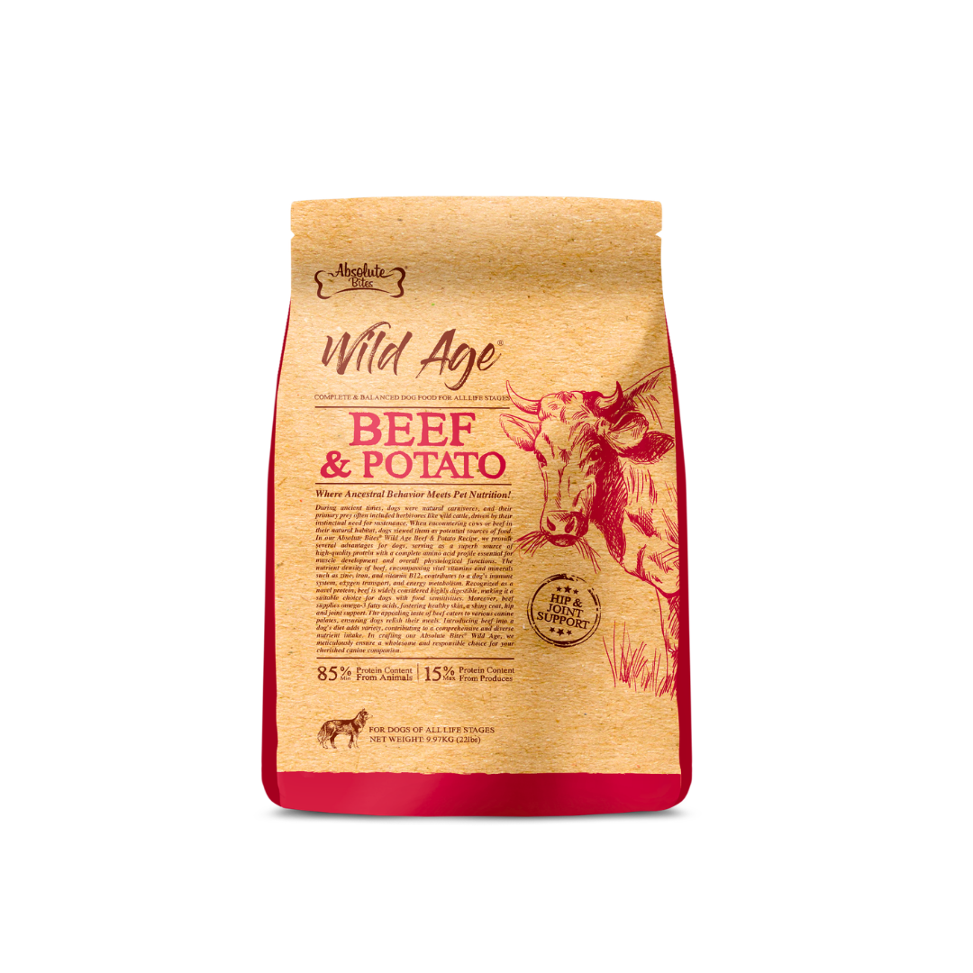 Absolute Bites Wild Age Dry Dog Food - Beef & Potato