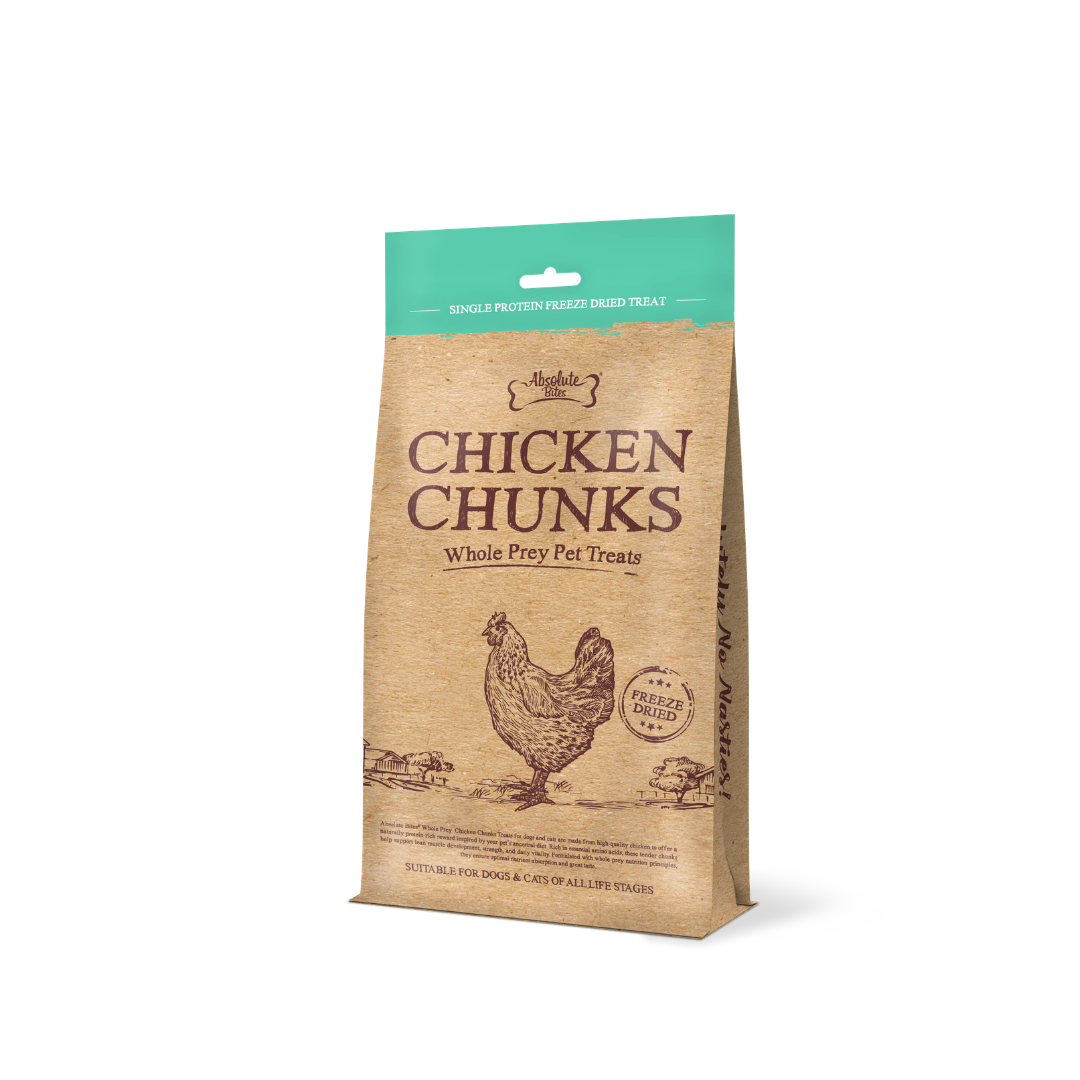 Absolute Bites Single Protein Whole Prey Freeze Dried Treats  - Chicken