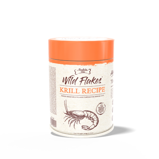 Absolute Bites Freeze Dried Wild Flakes Meat Flakes Toppers - Chicken With Krill