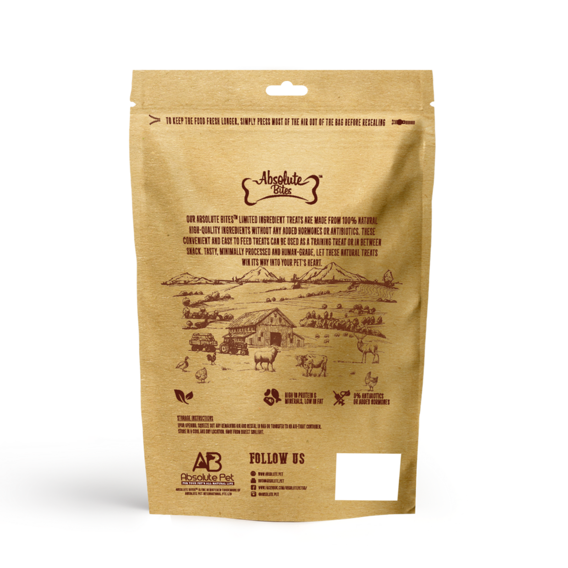 Absolute Bites Single Ingredient Freeze Dried Raw Treats for Cats & Dogs - Lamb Liver (100g)