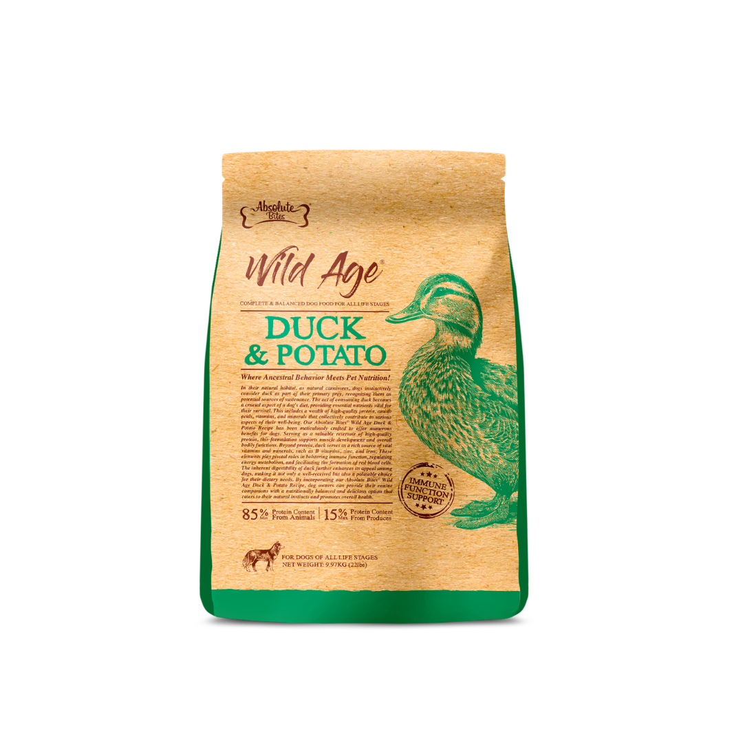 Absolute Bites Wild Age Dry Dog Food - Duck & Potato