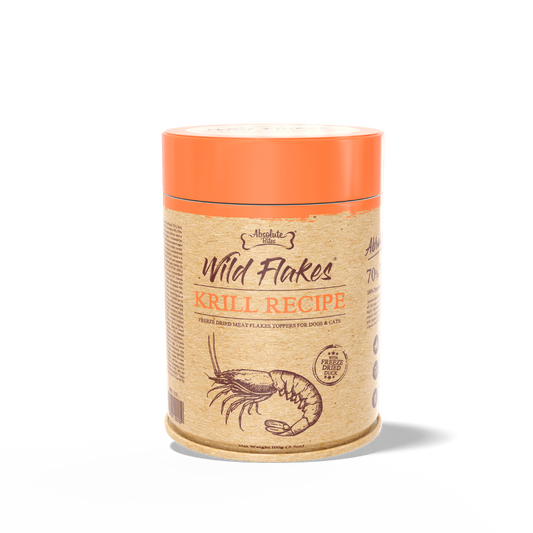 Absolute Bites Freeze Dried Wild Flakes Meat Flakes Toppers - Duck With Krill