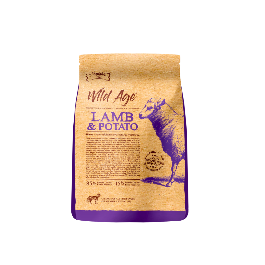 Absolute Bites Wild Age Dry Dog Food - Lamb & Potato