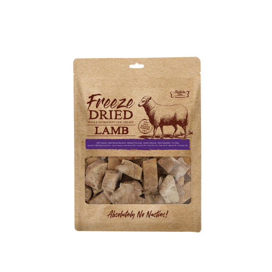 Absolute Bites Single Ingredient Freeze Dried Raw Treats for Dogs - Lamb (80g)