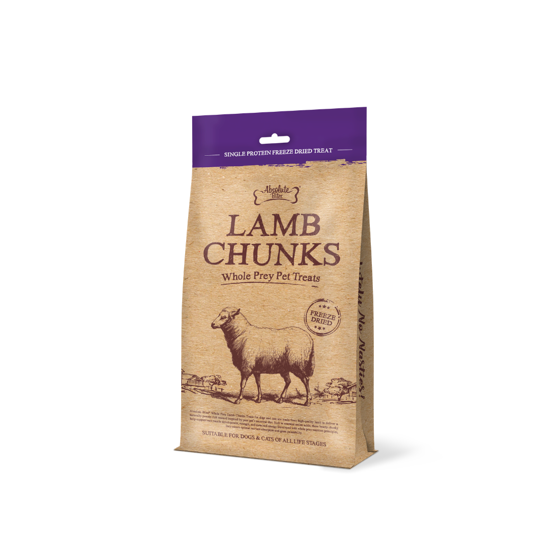 Absolute Bites Single Protein Whole Prey Freeze Dried Treats  - Lamb