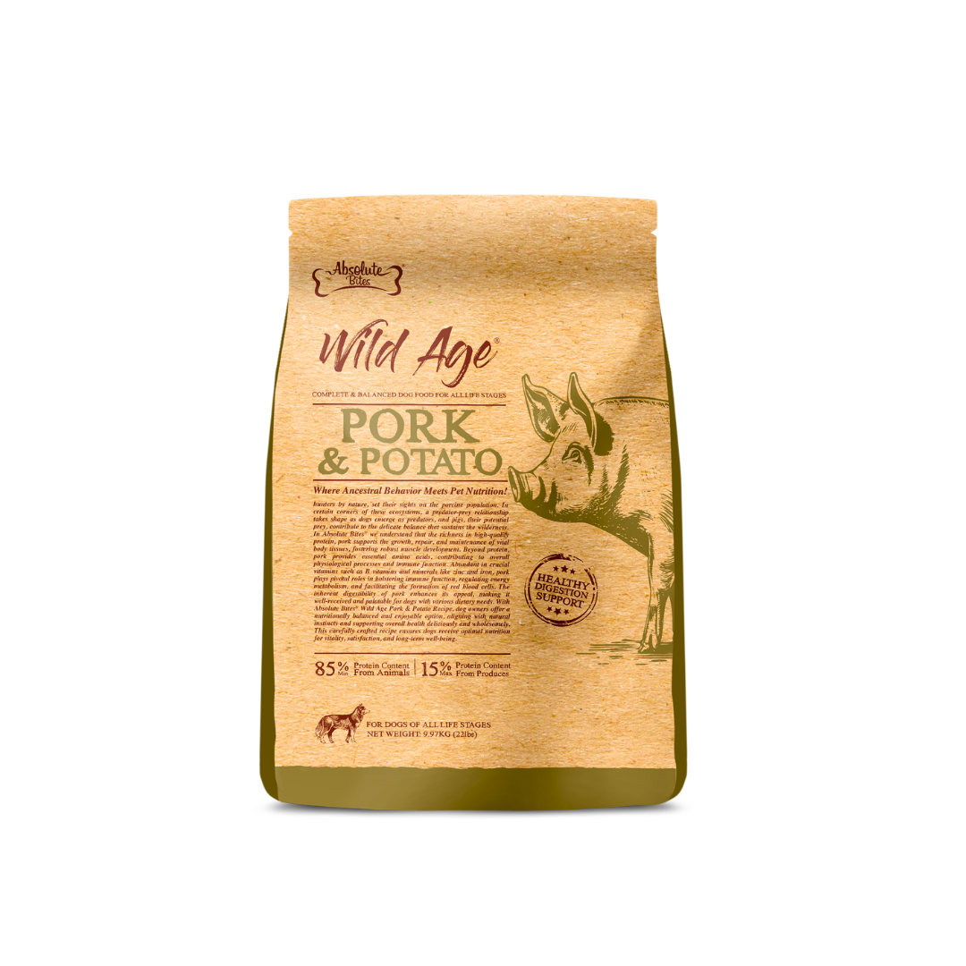 Absolute Bites Wild Age Dry Dog Food - Pork & Potato
