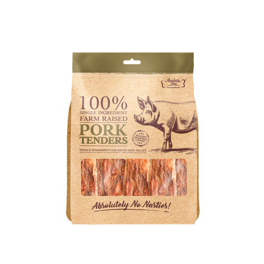 Absolute Bites Single Ingredient Air Dried Treats for Dogs - Pork Tenderloin
