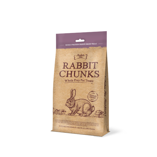 Absolute Bites Single Protein Whole Prey Freeze Dried Treats  - Rabbit