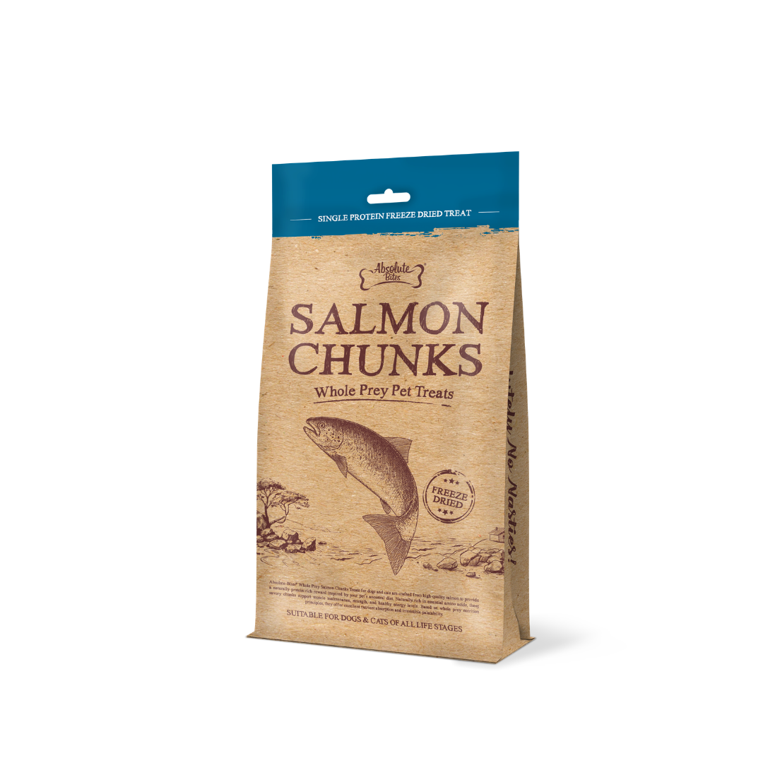 Absolute Bites Single Protein Whole Prey Freeze Dried Treats  - Salmon