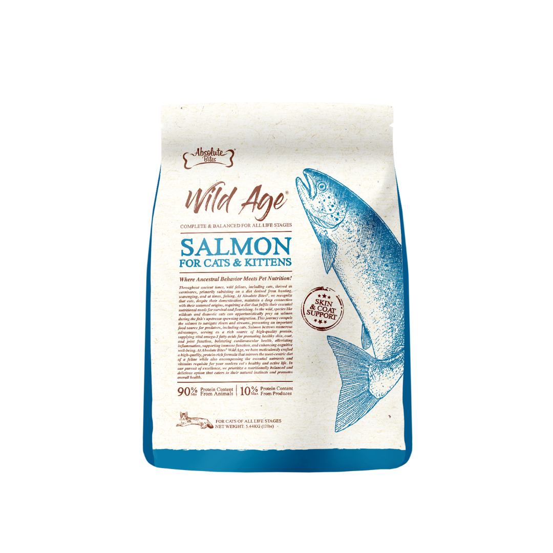 Absolute Bites Wild Age Dry Cat Food - Salmon