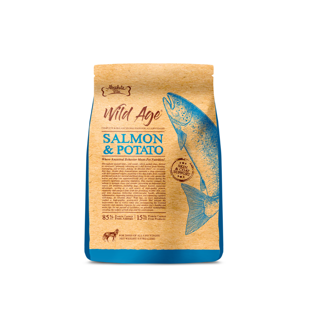 Absolute Bites Wild Age Dry Dog Food - Salmon & Potato