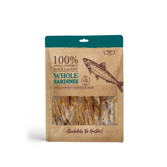 Absolute Bites Single Ingredient Freeze Dried Raw Treats for Dogs & Cats - Sardine
