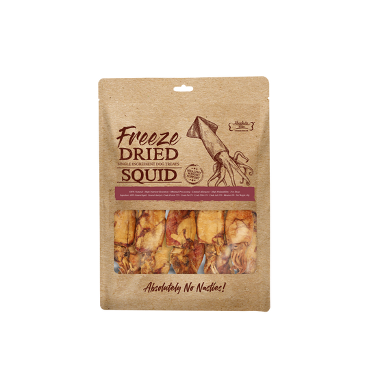 Absolute Bites Single Ingredient Freeze Dried Dog Treats - Squid (40g)