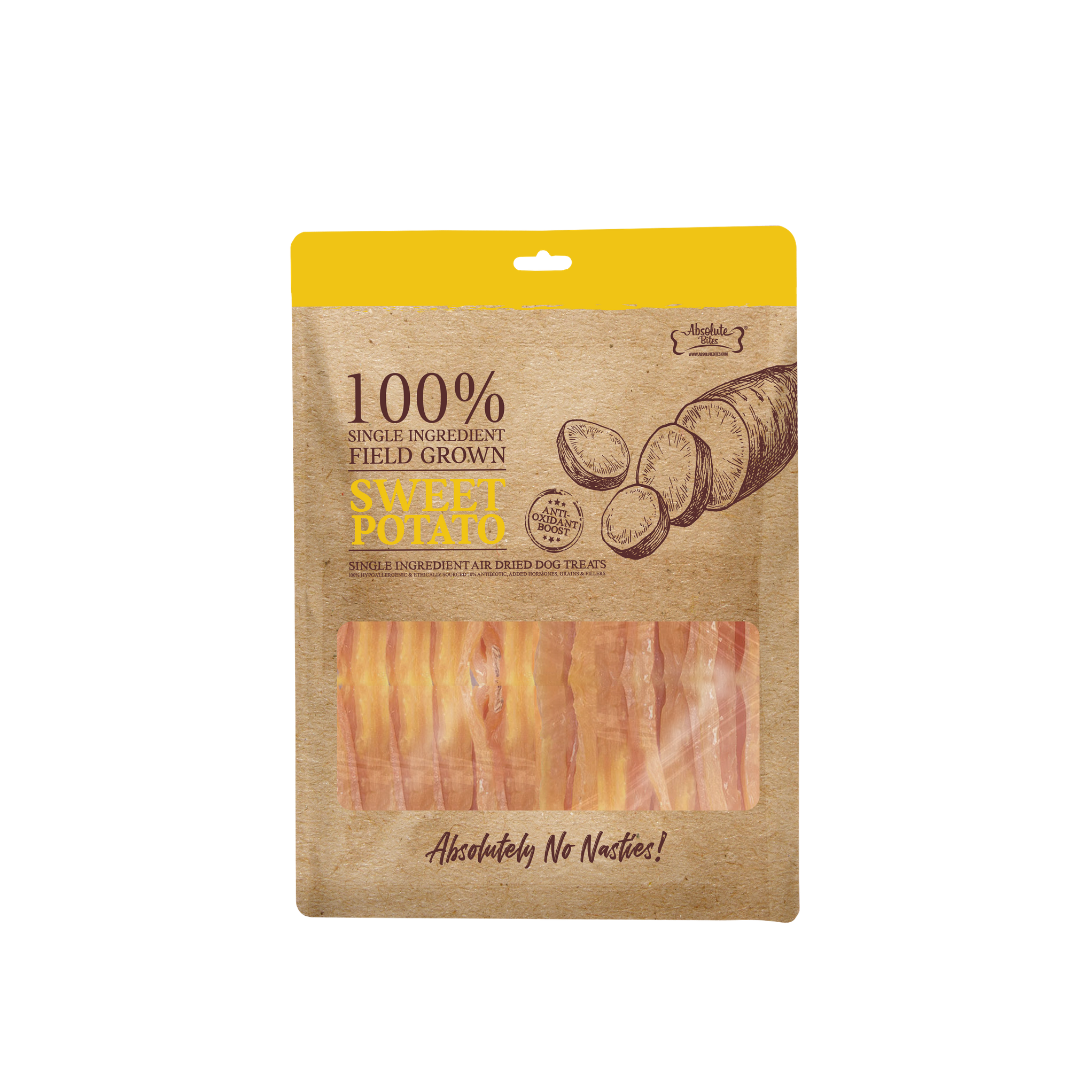 Absolute Bites Single Ingredient Air Dried Treats for Dogs - Sweet Potato