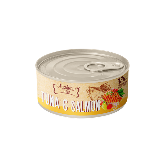 Absolute Bites Wet Canned Food - Tuna Flakes with Salmon