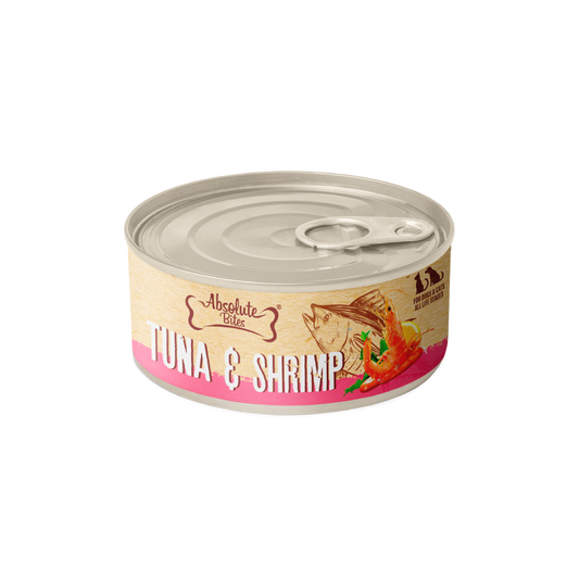 Absolute Bites Wet Canned Food - Tuna Flakes with Shrimp