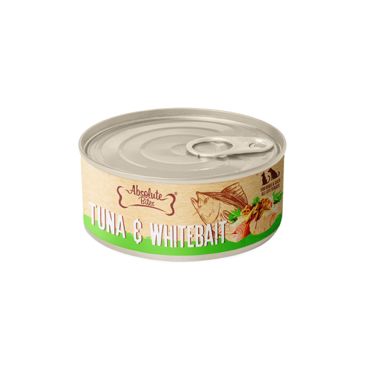 Absolute Bites Wet Canned Food - Tuna Flakes with Whitebait